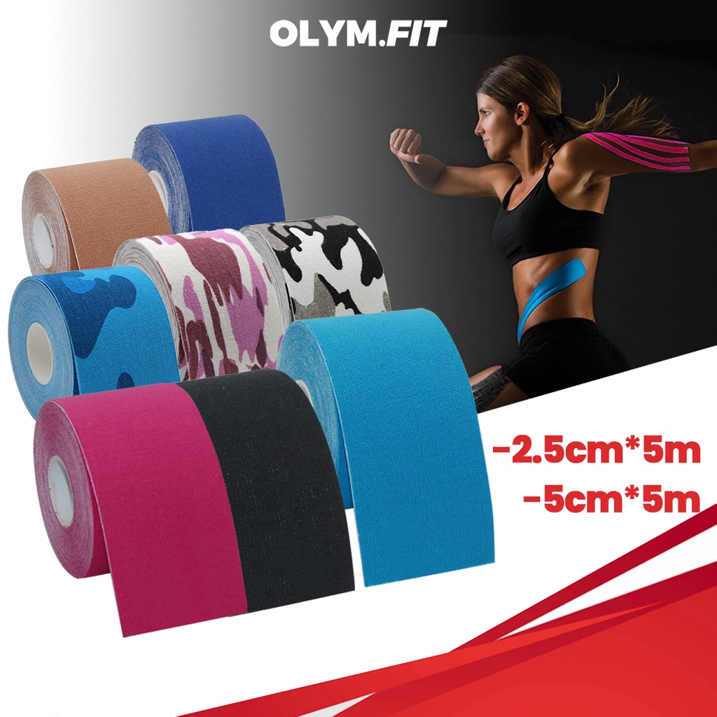 SG SELLER | Kinesiology Tape Sports Tapes Kinesio Muscle Elastic Athletic KT Tape Gym Fitness