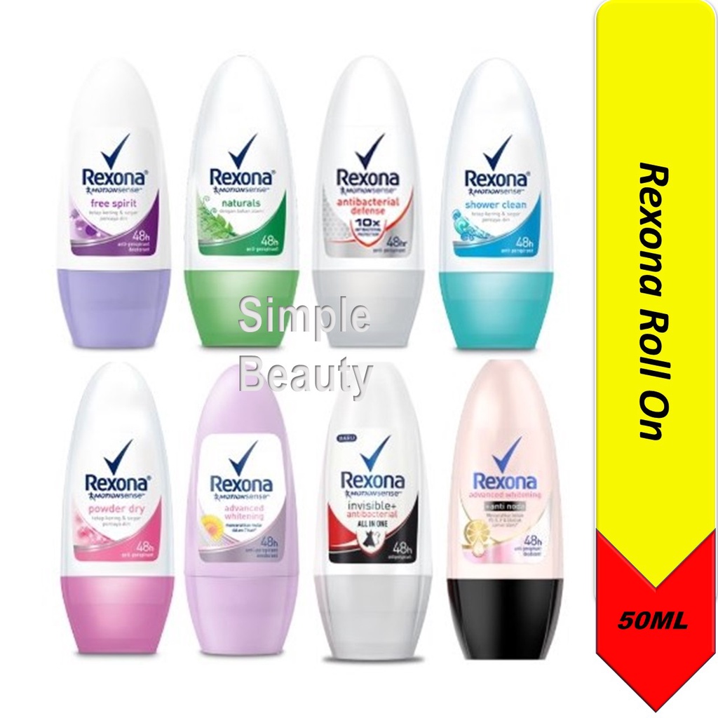 Rexona Deodorant Roll On Women / Men, 40-50ml [Mix] | Shopee Singapore