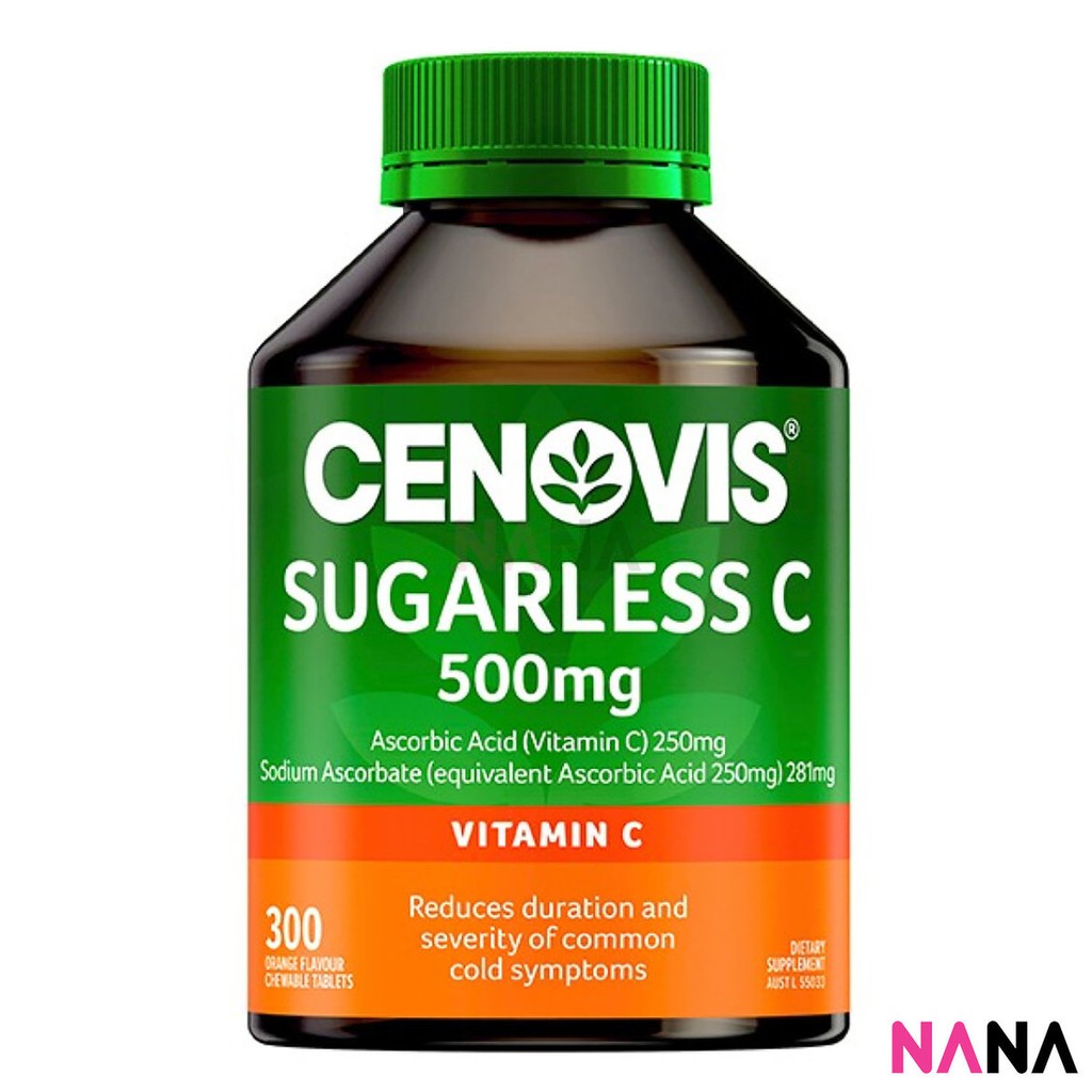 Cenovis Vitamin C 500mg Sugarless 300 Chewable Tablets (EXP:03 2026 ...