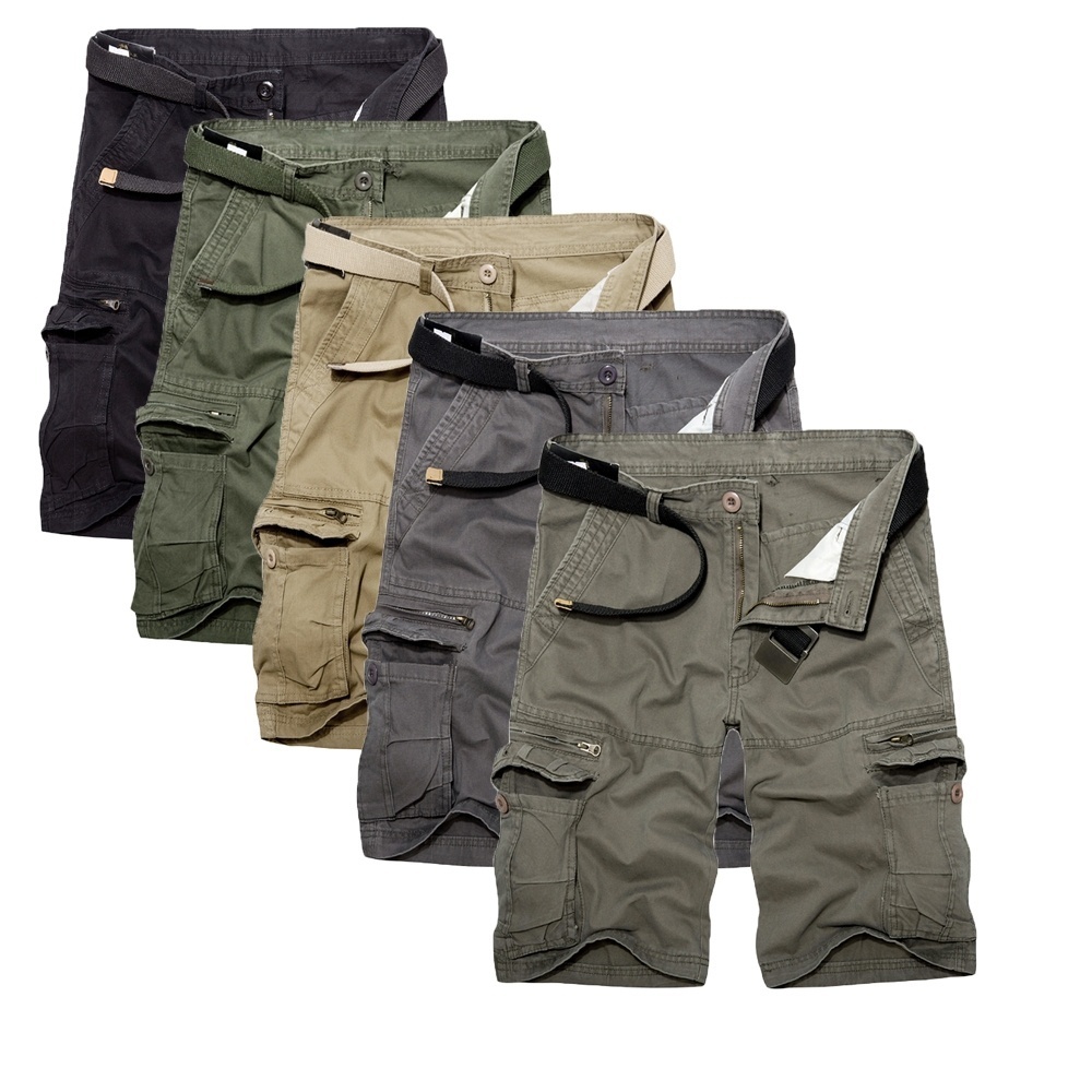 Summer Fashion Men's Cargo Shorts Multipocket Shorts Sport Casual