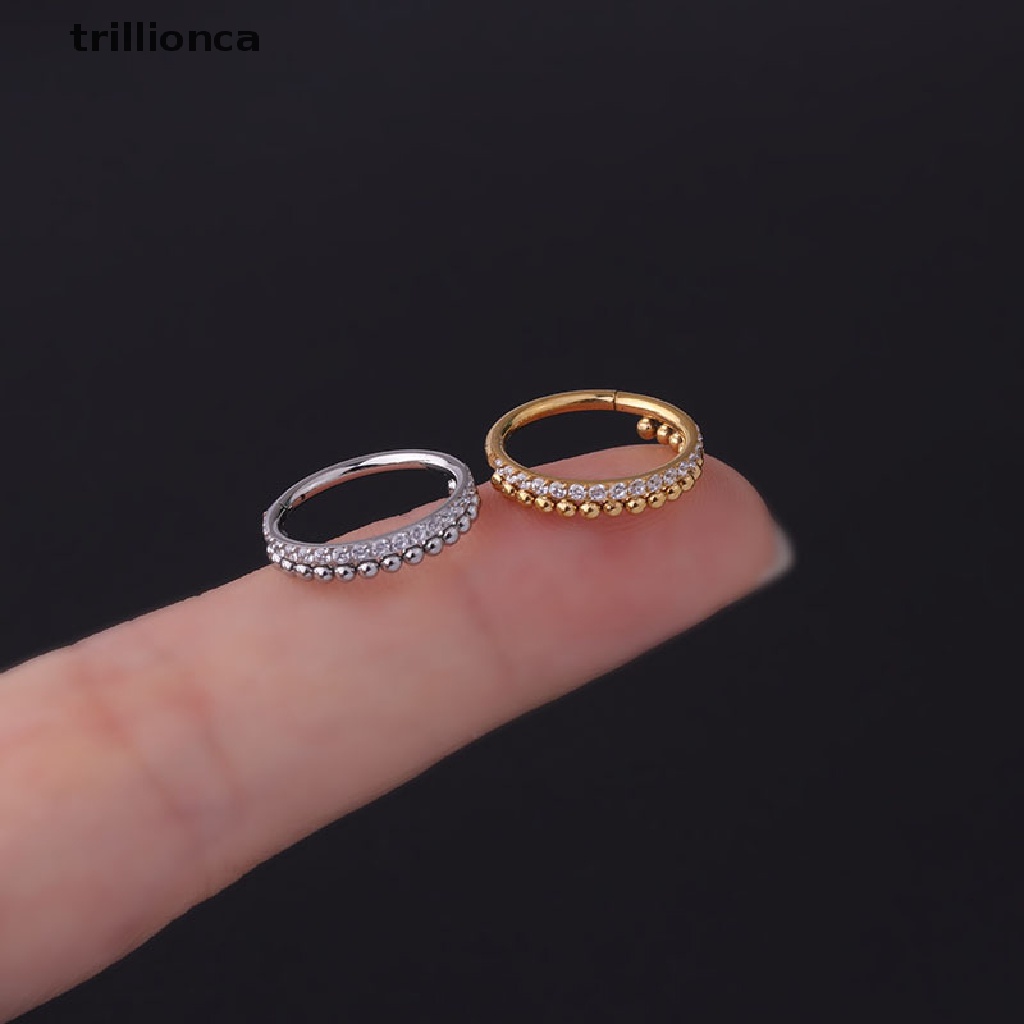 trillionca Nose Piercing Ring Septum Piercing Ring Titanium Steel Nariz ...