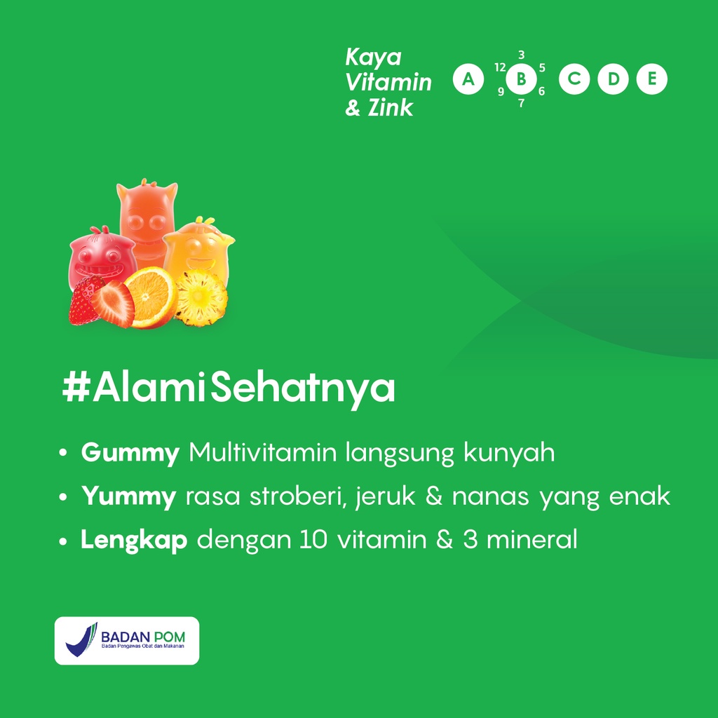 Youvit Multivitamin Anak 1 Sachet isi 7 Gummy / Vitamin Anak / Multivitamin - Gambar 2