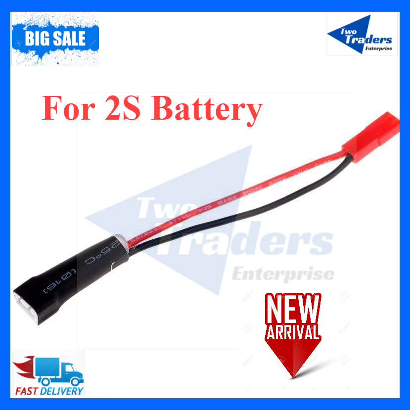 [TwoTraders] 2S JST-XH Balance Plug to 2 Pin JST Adapter -LEDs / Lights ...