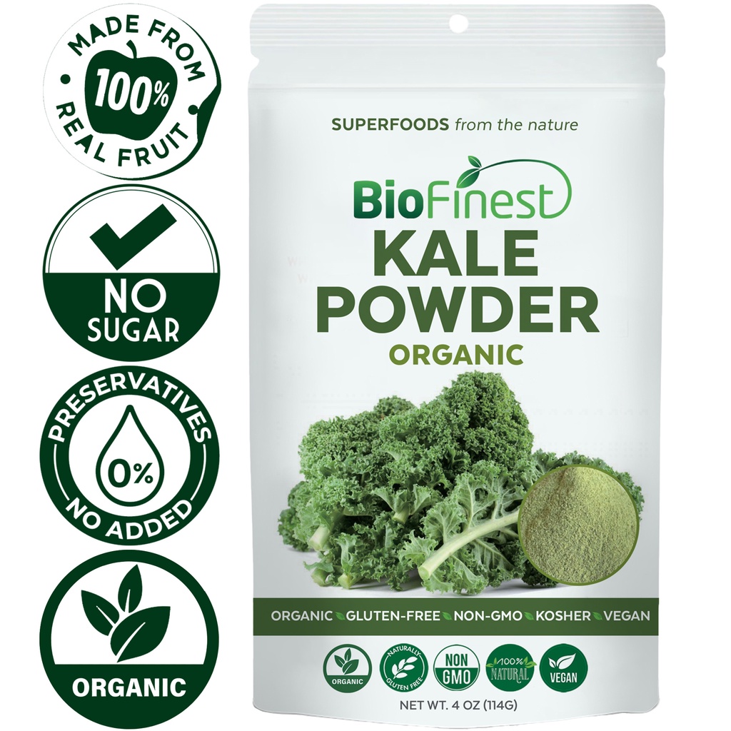 Biofinest Kale Vegetable Powder Organic Pure Freeze Dried