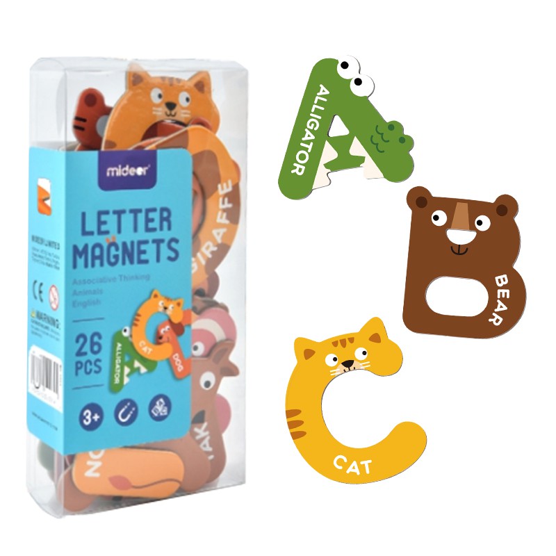 Mideer Kids Toy Learning Alphabet Magnets Letter Magnetic Fridge Magnet