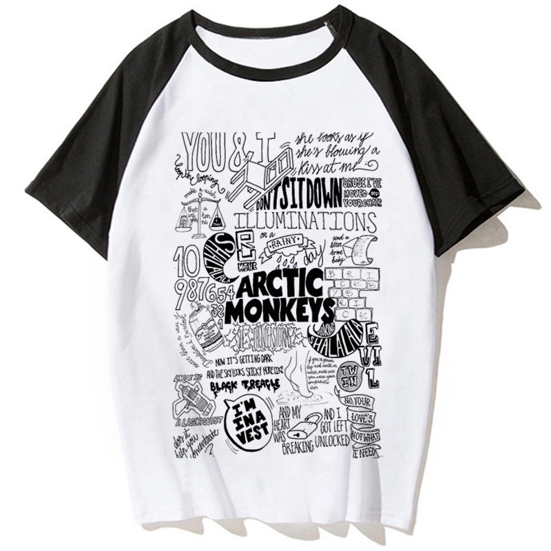 arctic monkeys t-shirt tshirt men print harajuku graphic tees
