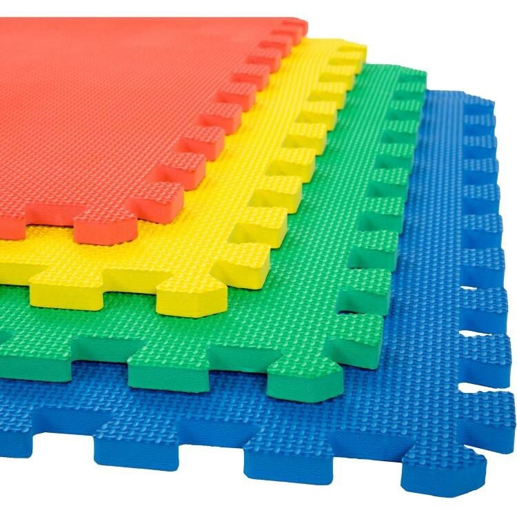 Play Mats EVA Interlocking Indoor Outdoor Floor Mat With Edge 4 pcs ...