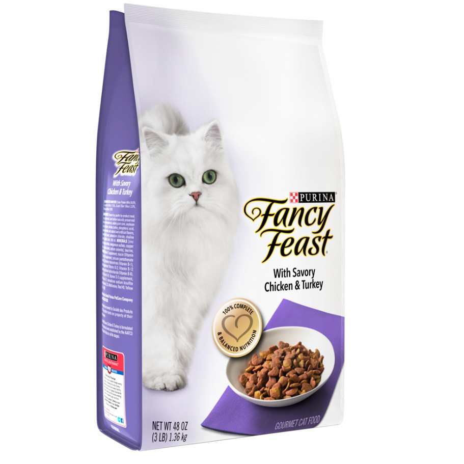 (2 Packs)Technopets Fancy Feast Dry Food Chicken & Turkey 1.36kg ...