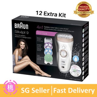 Braun Epilator Silk-épil 9 SensoSmart™ 9/890 Wet & Dry epilator with 4 –  Robinsons Singapore