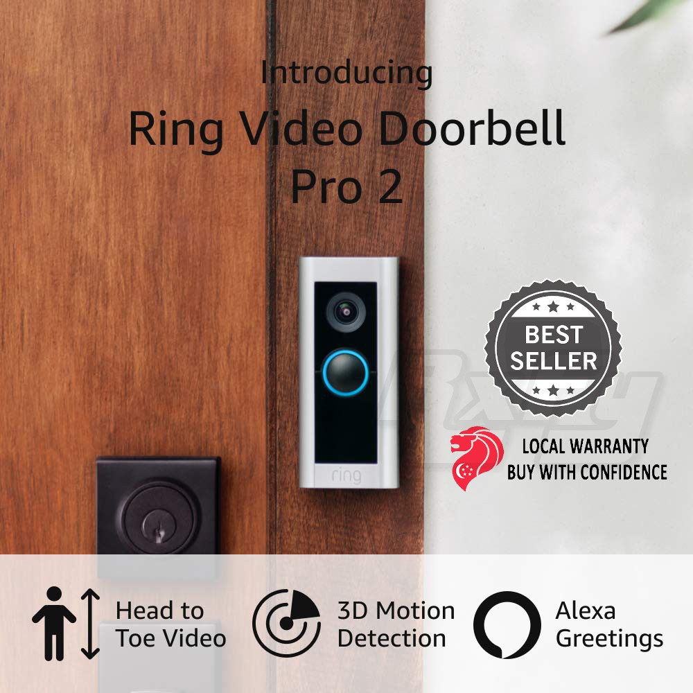 Ring Video Doorbell Pro 2 door bell cctv camera door viewer alexa ...