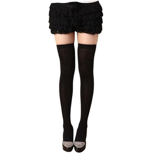 Women Velvet Candy Color Elastic Long Tube Stocking/Over The Knee Non-slip  Tights Stocking/Warm Sexy Footed Tights Seamless Stockings