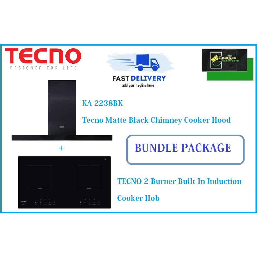 TECNO HOOD AND HOB BUNDLE PACKAGE FOR ( KA 2238BK & TIH 282S ) Shopee
