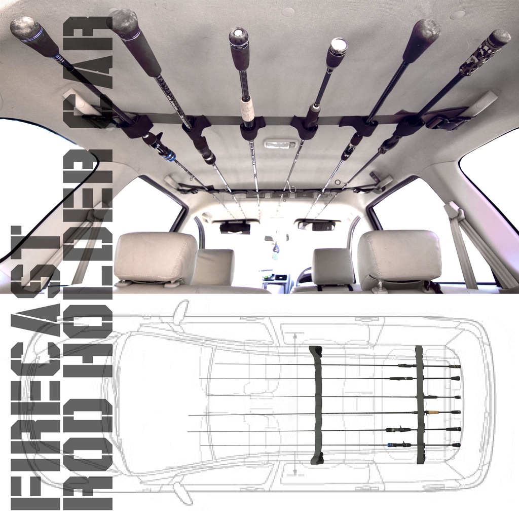 Firecast, Rod Holder, Accessories For Carrying Fishing Rods In The Car