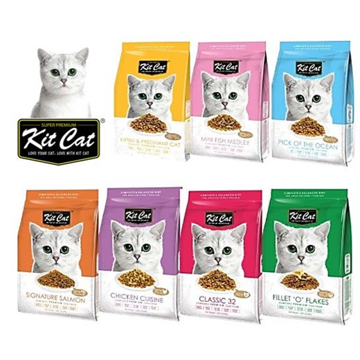 [SG SELLER] KitCat Cat Kitten Pregnant Dry Food Kibbles Kit Cat 1.2kg ...