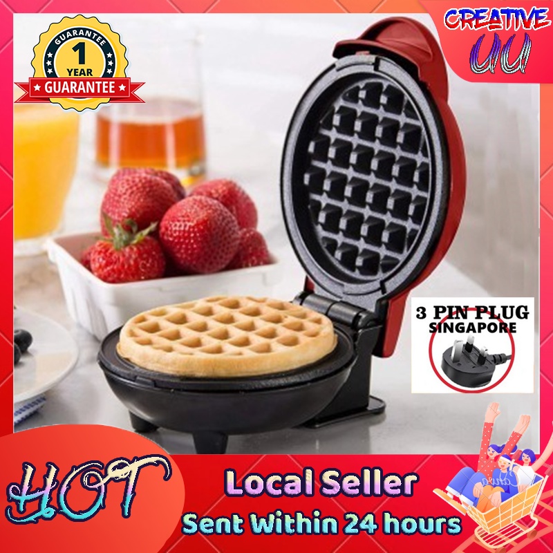 🔥【SG Ready Stock】🔥 Electric Waffles Maker Breakfast Waffle Machine Egg