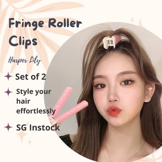 SG INSTOCK Fringe Curler 2 pieces Air Bang Roller Clips