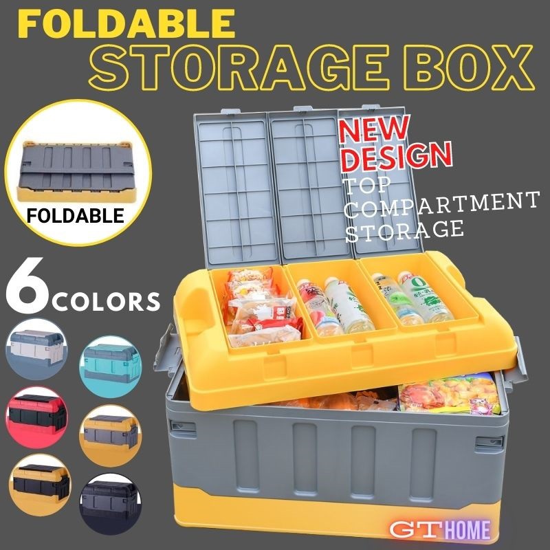 Foldable Storage Box Container Box Organiser Box Stackable Collapsible ...