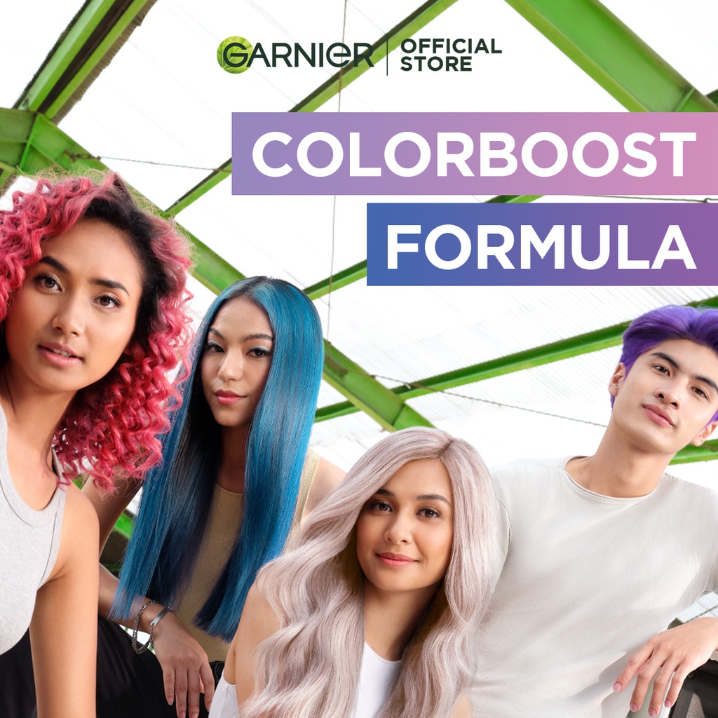 Garnier Hair Colour Sachet Warna Pastel Ash Blonde Blue Pink Color Naturals Express Hair Color - 40ml Cat Rambut Pewarna Rambut Permanen - Gambar 2