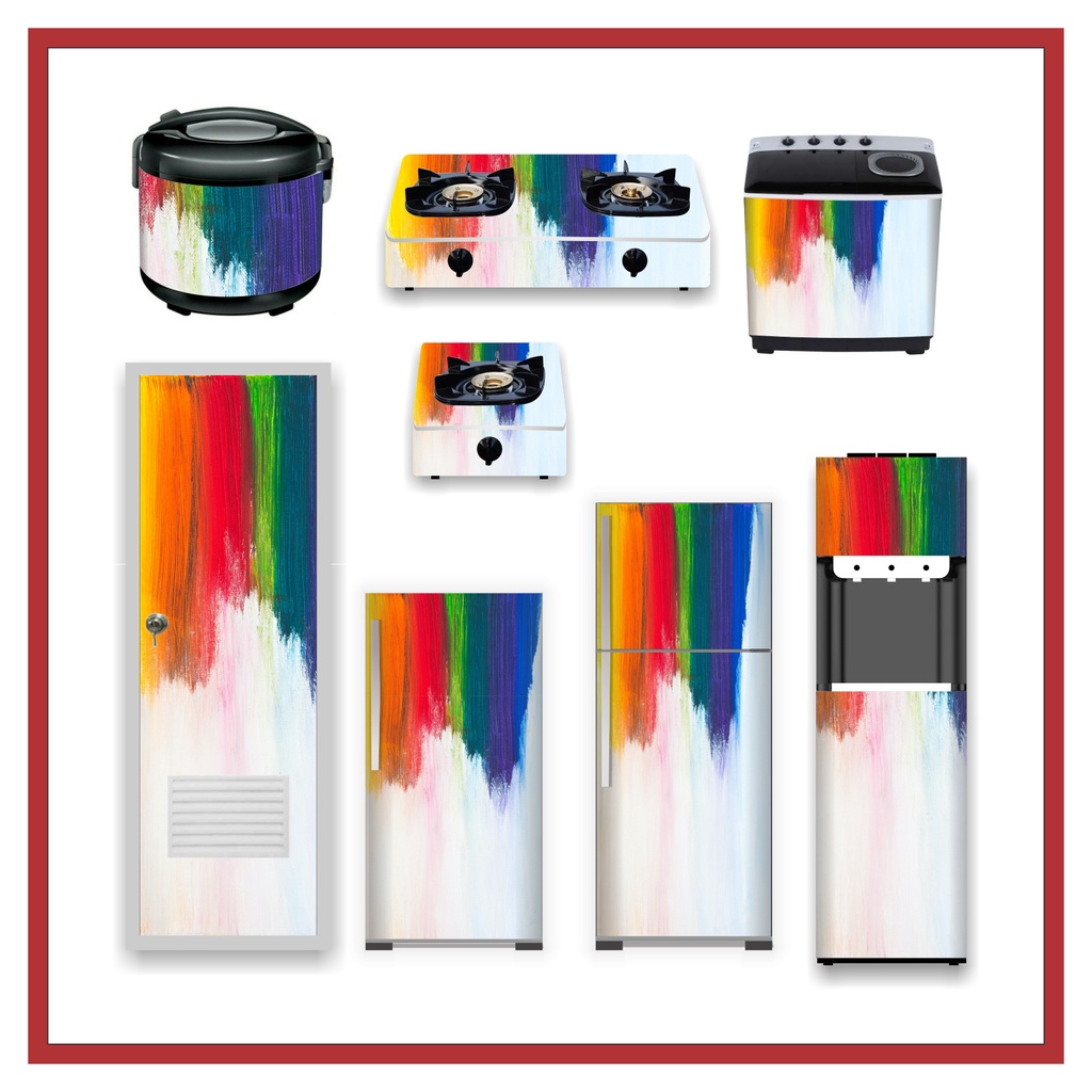 MESIN Art MOTIF Decoration Stickers Refrigerator Stickers/ Stove ...