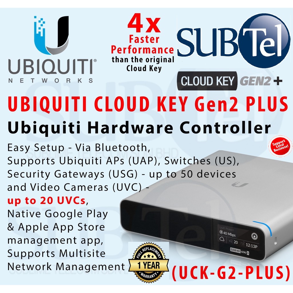 UCK-G2-PLUS Ubiquiti Unifi Cloud Key Gen 2 Plus With UniFi Protect UCK ...