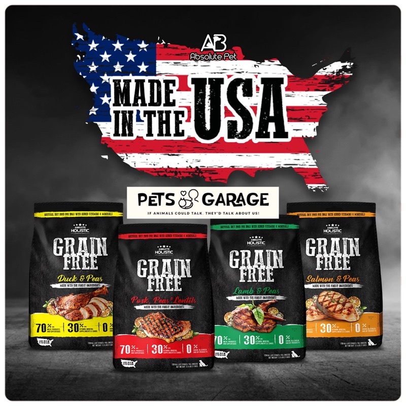 Absolute holistic Grain Free Dry Food Kibbles | Shopee Singapore