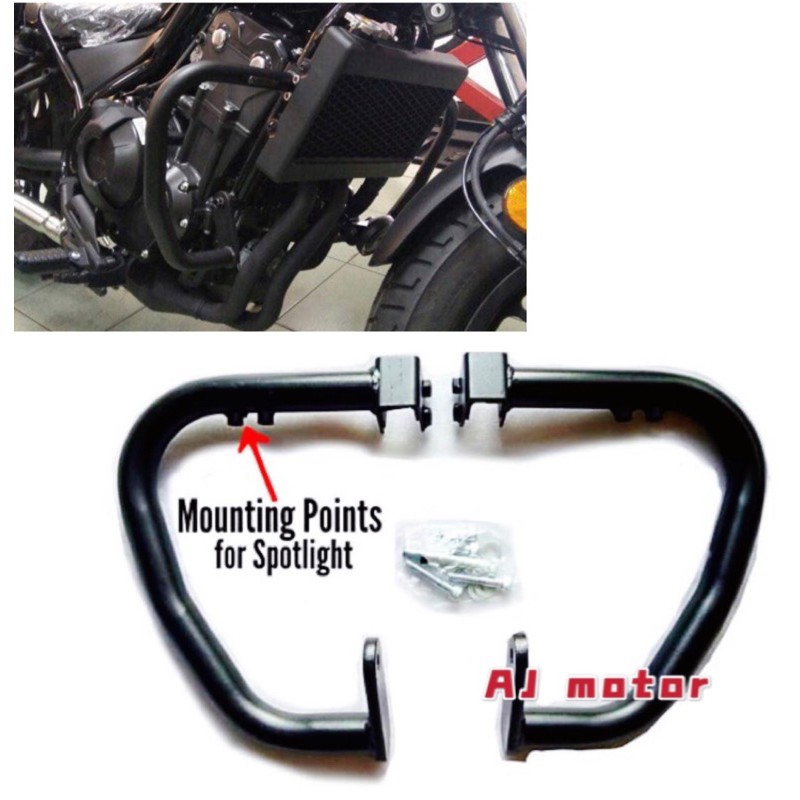 REBEL500 ENGINE GUARD CRASH BAR HONDAREBEL500 SIDE TEPI BODYGUARD