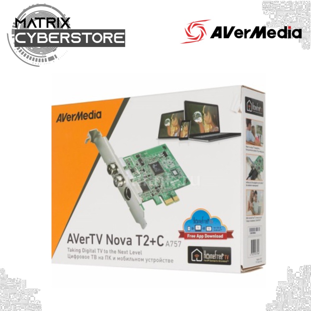 AVerMedia AVerTV Nova T2 A757 HD TV PCIe Tuner Card - S-Video ...