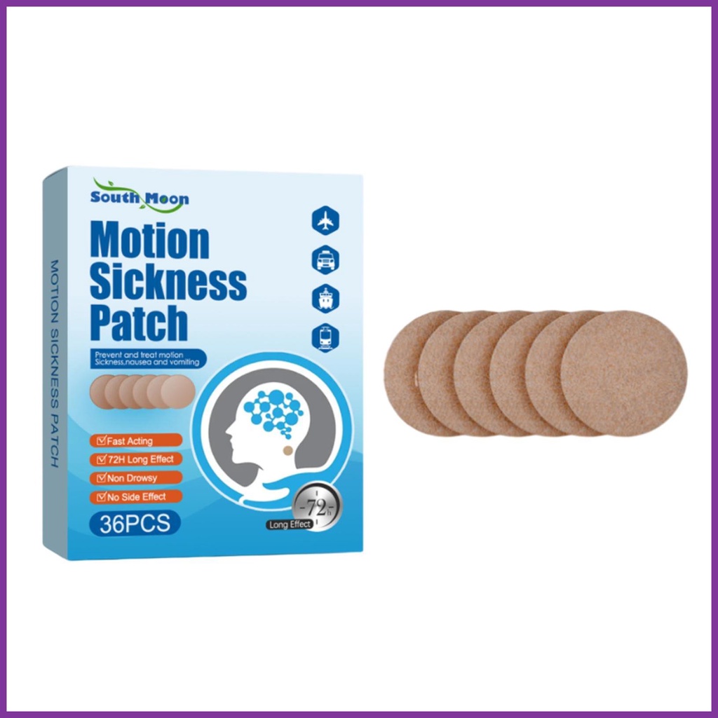 Motion Sickness Patch Car Sickness Patch for Cruise/Dizziness/Vertigo Essential for Cars Ships