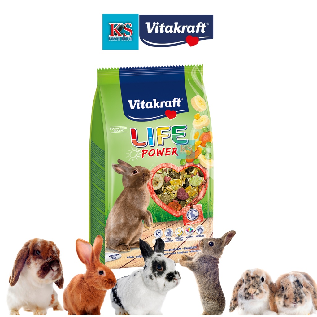 Vitakraft Life Power for Rabbits 600g Shopee Singapore