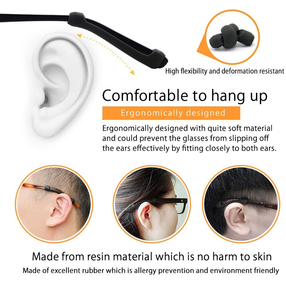Glasses rubber earpiece sleeves deals