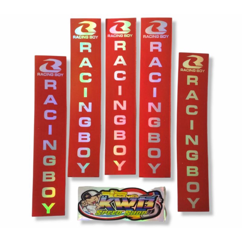 Rcb racing boy sticker hologram sticker bottom rcb shock sticker rcb ...