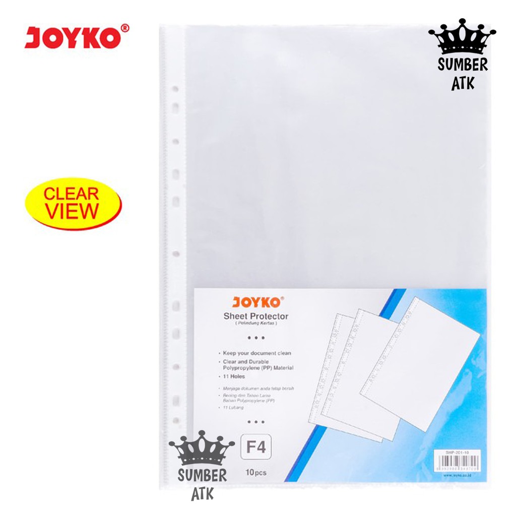 Sheet Protector Paper Protector 201-10 F4 1 Pack 10pcs | Shopee Singapore