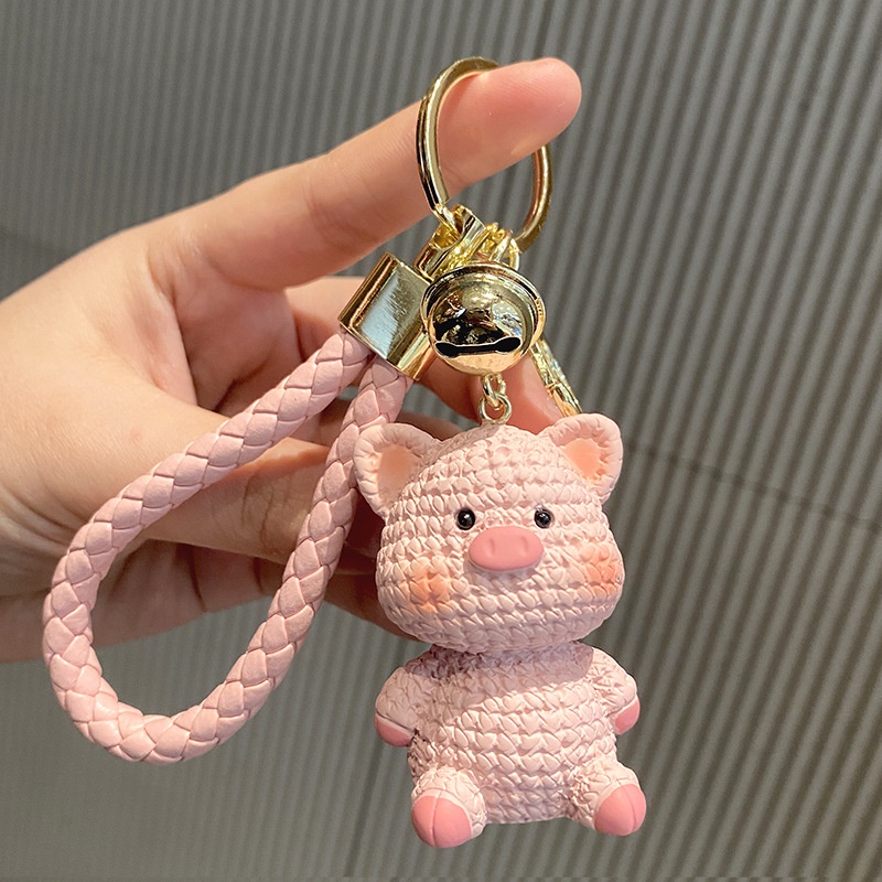 2Pcs Cute Plush Bears Keychain, Kawaii Fluffy Stuffed Animals Keyring  Pendant, Furry Purse Backpack Handbag Charms