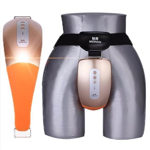 Mens Massager Electric Penis Testicle Perineum Hot Compress Exercise Training Multifunctional 