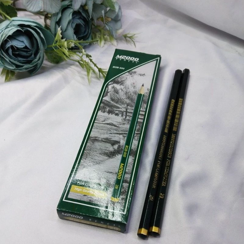 Pensil 2B M2000 Computer Warna Isi 12pcs Murah - Gambar 4