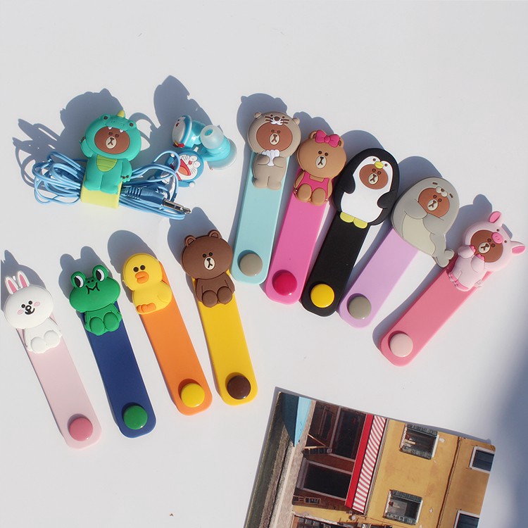 Cute Cartoon Cable Wrapper DIY Spiral Cord Protector USB Or Earphone ...