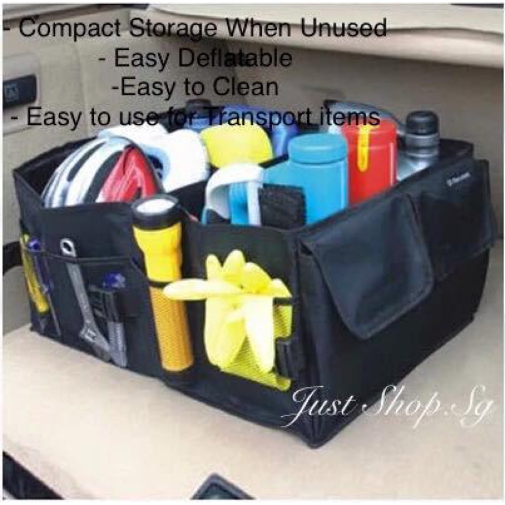 Sg Instock! Car Rear Boot Organiser | Shopee Singapore