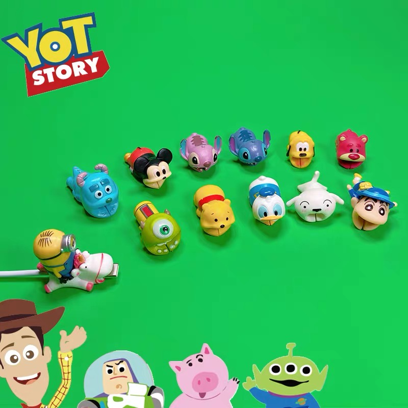 Funny Cartoon Cable Bite Cute Cable Protector Cartoon USB Charger Data Protection for iPhone Cable