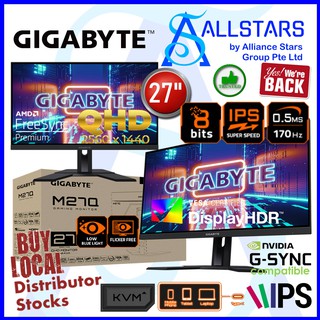 GIGABYTE M27Q-X 27 240Hz 1440P KVM Gaming Monitor, 2560 x 1440 SS IPS  Display