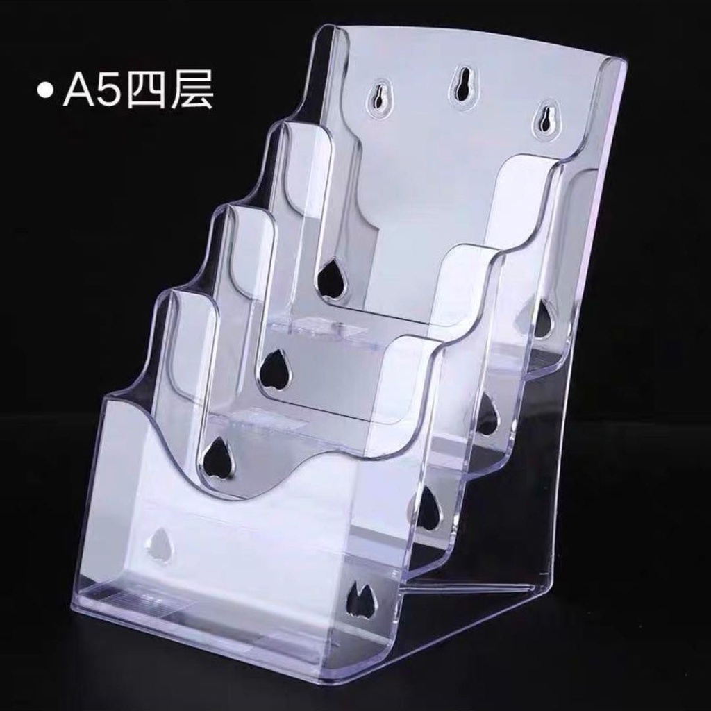 Wall-Mounted Document Rack Table-Mounted Transparent Acrylic Color Page ...