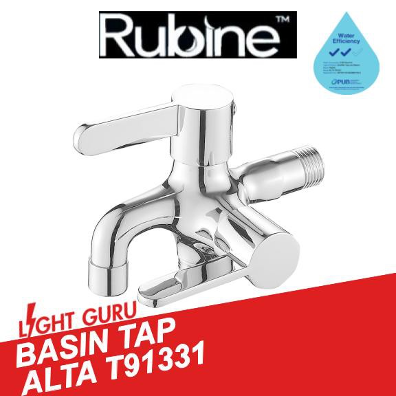 Rubine 2 Way Tap Alta T91331 Chrome And Matte Version Ss Light Guru Best Seller Shopee Singapore 0817