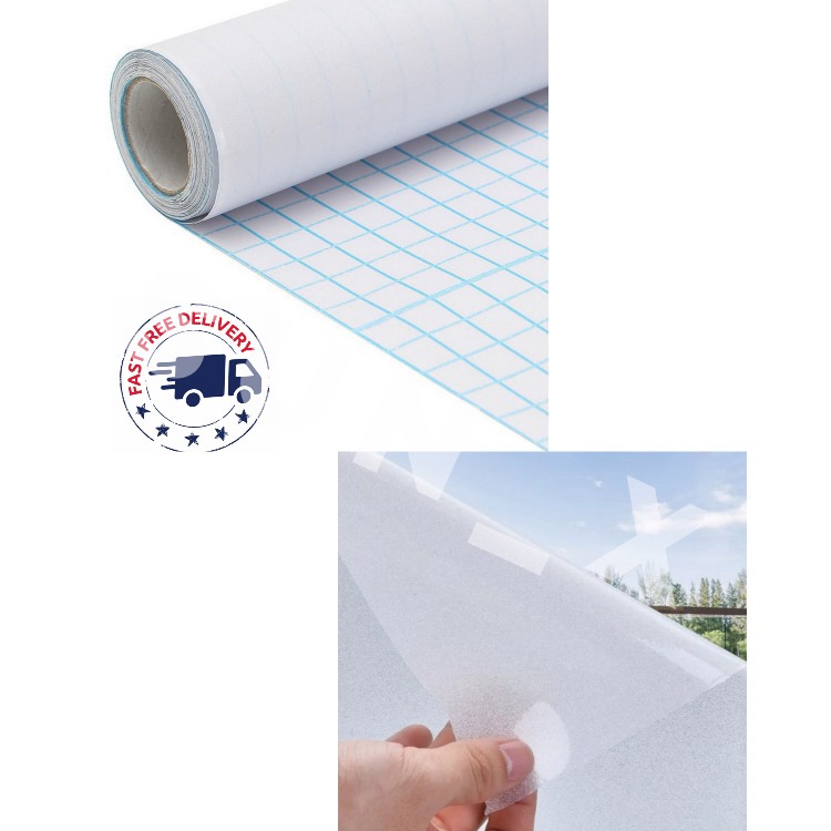 LOCAL SELLER! 120 X 100 cm Frosted Privacy Safety PVC Window Film FAST ...