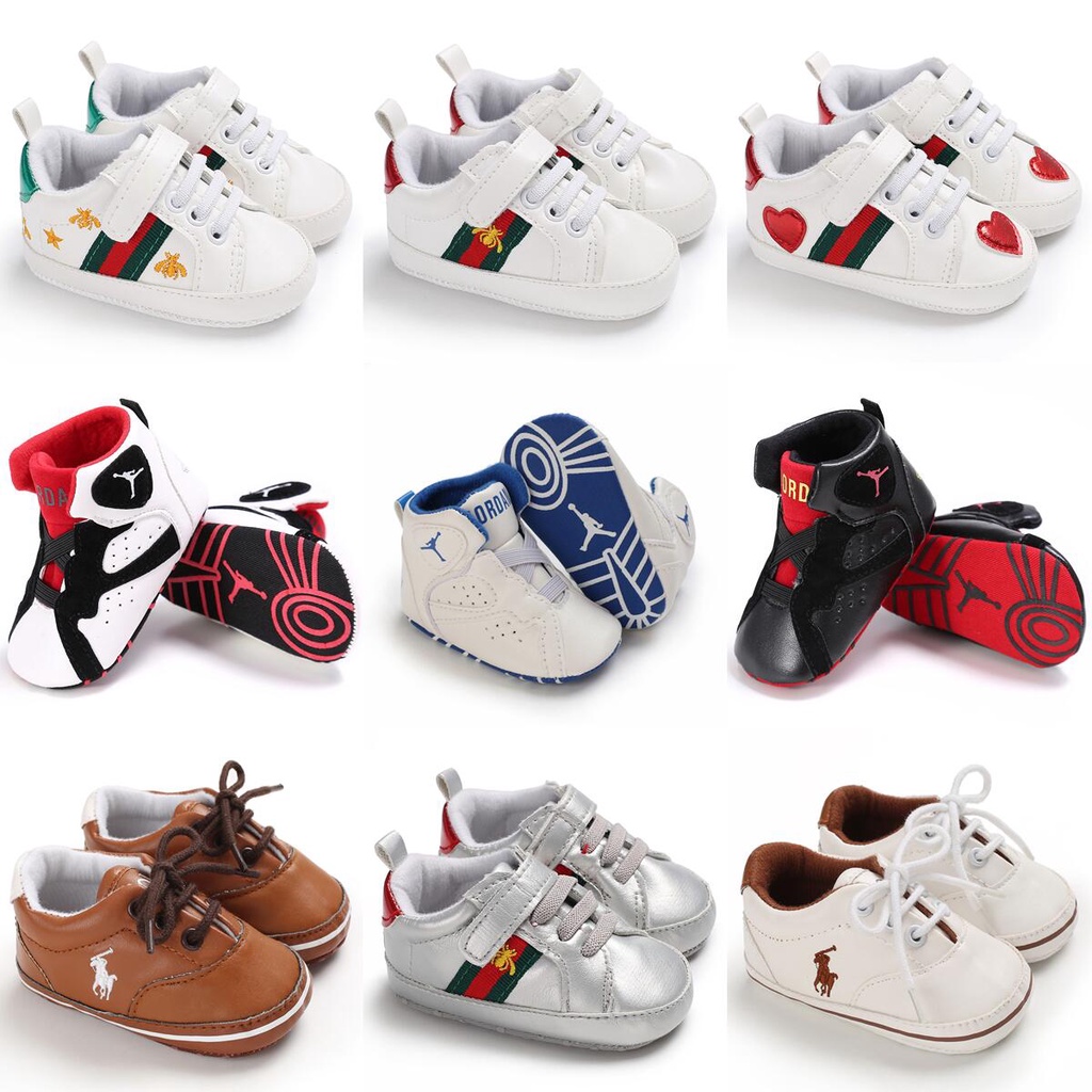 Newborn baby shoes Boy girl blue ball shoes star baby casual non-slip sole  PU first walk crawl crib shoes Newborn baby baptism shoes sports shoes |  Shopee Singapore