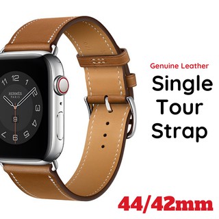 Double strap leather hot sale apple watch band