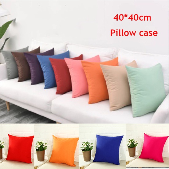 Lollipop Cotton Piped Square Cushion Cover 40 x 40 cm Aqua