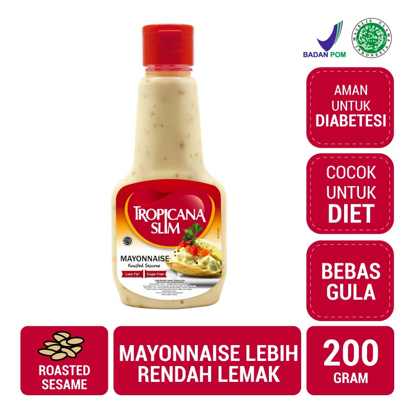 Tropicana Slim Mayonnaise Roasted Sesame 200gr Tropicanaslim Mayonese