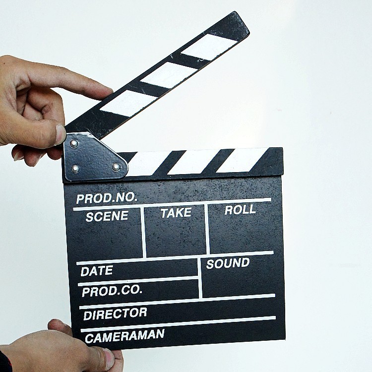 Movie Clapper Board, Wooden Director Scene Clapperboard TV Film Action ...