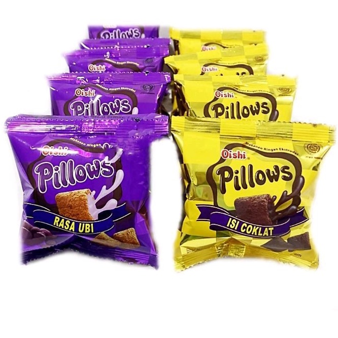 Oishi Pillow Snack Chocolate/Sweet Potato Flavor 6gr Shopee Singapore