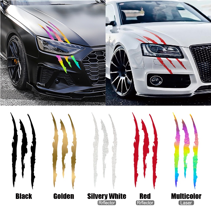 Car styling monster Sticker Scratch Stripe Claw Marks Auto vinyl car  sticker