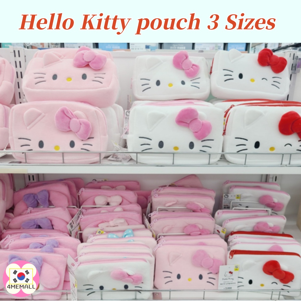 Daiso Korea Hello Kitty pouch 3 sizes Large Medium Small